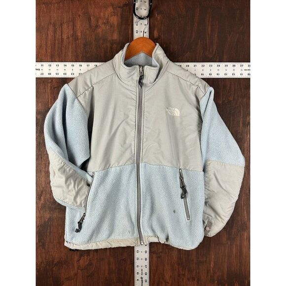 The North Face Denali Polartec Recycled Jacket Coat Sky Baby‎ Blue Women’s Large - Picture 1 of 12